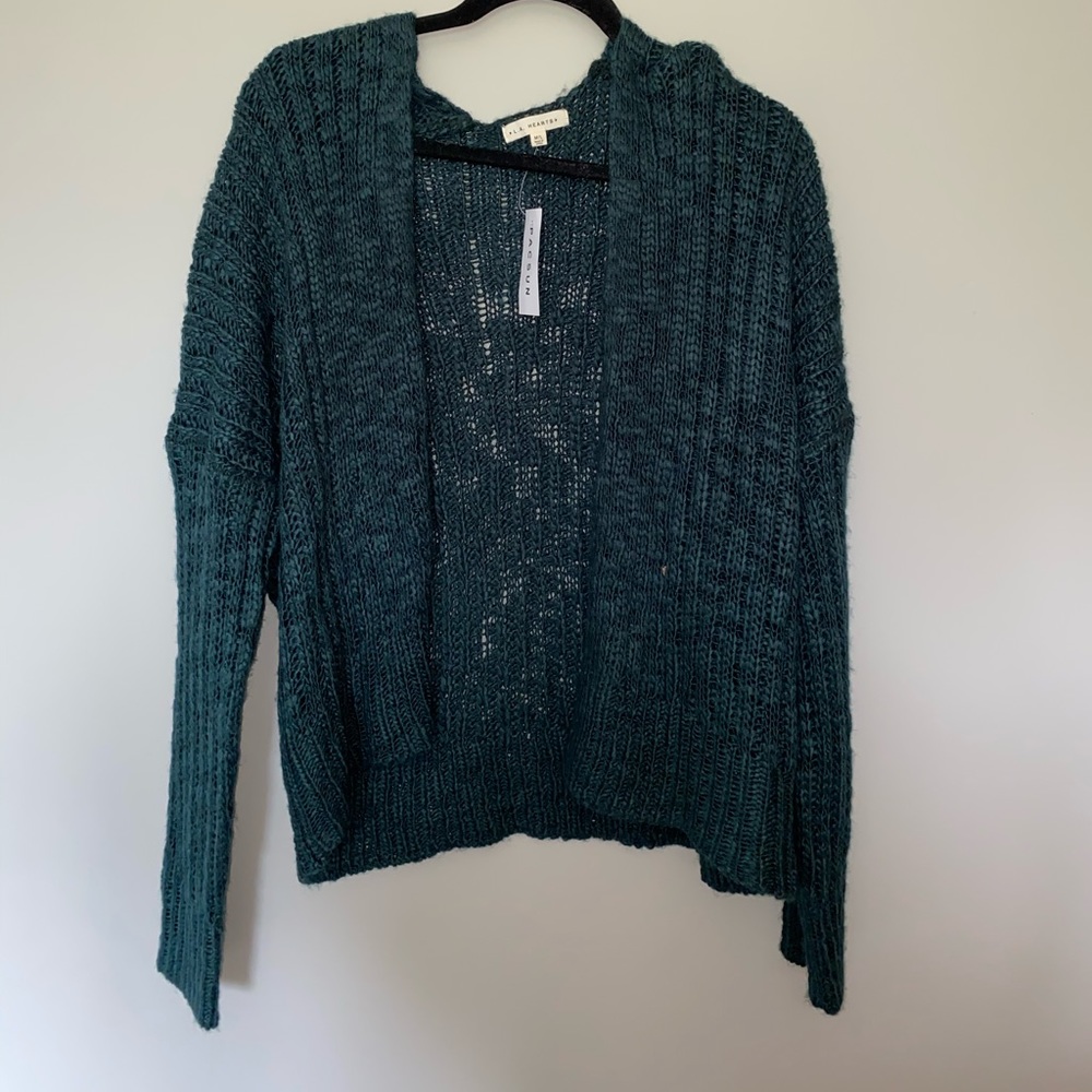 Turquoise cardigan